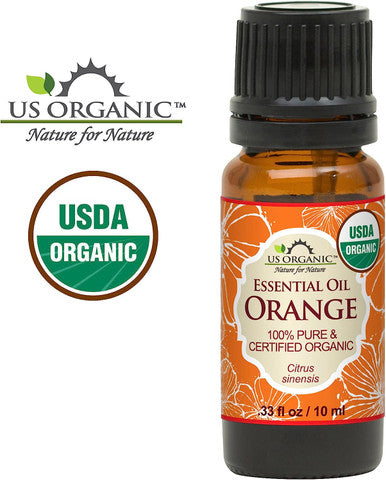 US Organic 100% Pure Sweet Orange Essential Oil - USDA Certified Organic - 10 ml