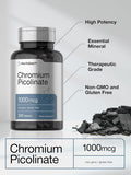 Horbaach Chromium Picolinate 1000Mcg 240 Tablets Vegetarian Formula Non-Gmo, Gluten Supplement