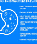 GoBiotix 100 Billion Probiotics Prebiotics Digestive Enzymes Blend High Potency with 100 Billion CFU Enhanced with Organic Fruit Organic Greens Blend Vegan NonGMO USA Made 30 Caps