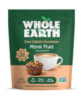 WHOLE EARTH Monk Fruit Sweetener with Erythritol, Plant-Based Sugar Alternative, 4LBS