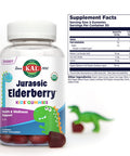 KAL Jurassic Elderberry Kids Gummies | Healthy Immune Support | USDA Organic, Vegan, Gluten | 30 Serv, 60 Ct