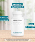 Supersmart H. Pylori Fight Natural Treatment 20 Billion CFU Per Day Lactobacillus Reuteri Probiotic Acid Reflux Relief NonGMO Gluten Free Made in USA 60 Vegetarian Capsules