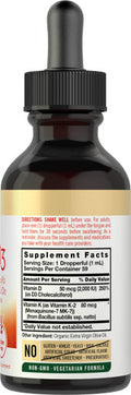 Carlyle Vitamin D3 With K2 Liquid Drops | 2 Fl Oz | Mk-7 Supplement