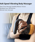 Hyako Handheld Professional Mini Orbital Buffer Relief Massager Adjustable Multi Speed Vibration Deep Tissue Body Chiropractic Massager For Neck Shoulder Leg Back Muscle Pain Relief Massage Therapy