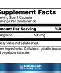 Douglas Labs L-Arginine 500 mg 60 caps