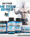 BPI Sports Anti-Aging Cream - Mike OHearn Titan Series - Body Skin Care - Niagen, Vitamin A & E, Retinol, Collagen Cream - 8 oz.
