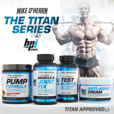 BPI Sports Anti-Aging Cream - Mike OHearn Titan Series - Body Skin Care - Niagen, Vitamin A & E, Retinol, Collagen Cream - 8 oz.