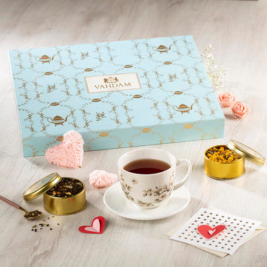 Vahdam BLOOM - Assorted Tea Sets 12 Premium Loose Leaf Teas in tin Caddy Presentation box | 100% Natural Ingredients | Perfect Diwali s for Friends and Family