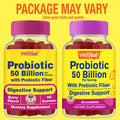 50 Billion Probiotics + Prebiotics For Men And Women Gummies - Digestive Support, Gut Health, Immune Support Gummy - Probiotics For Digestive Health With 12 Strains - 60 Gummies