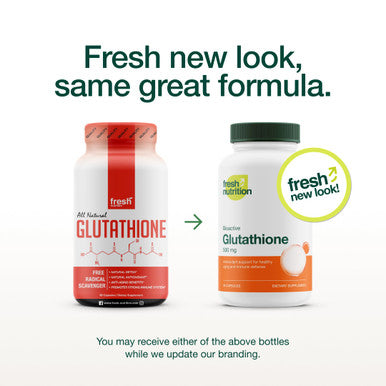 Fresh Nutrition Glutathione Supplement Capsule Strongest DNA Verified Glutathione Reduced Vegan Friendly Non GMO Gluten & Soy Free
