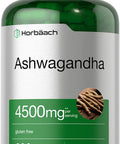 Ashwagandha Capsules 4500mg | 200 Count | with Black Pepper | Gluten Free Root Extract | by Horbaach