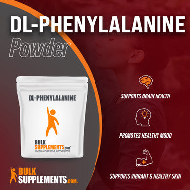 BulkSupplements DL-Phenylalanine Powder - Focus Supplement - Amino s Supplement - Amino Nutritional Supplements - Brain Supplements for Memory and Focus (250 Grams - 8.8 oz)