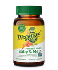 MegaFood Baby & Me 2 Prenatal Vitamin And Minerals - Vitamins For Women - With Folate (Folic Acid Natural Form) Choline Iron Iodine And Vitamin C Vitamin D And More - 120 Tabs (60 Servings)