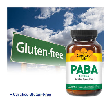 Country Life Paba 1000 Mg Tablets 60'S