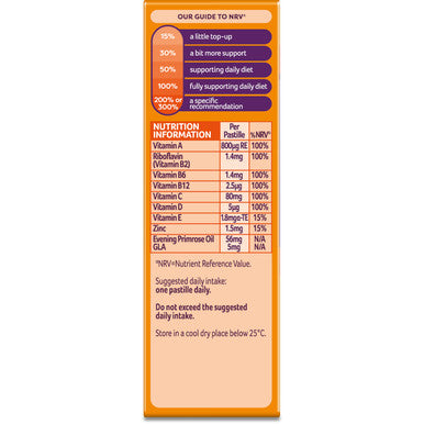 Bassetts Vitamins 12-18 Years Evening Primrose Oil Orange & Passion Fruit Flavour Multivitamins 30 Gummies