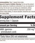 Enzymatic Therapy GABA Gamma Aminobutyric Acid 250 mg 60 VCaps