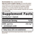 Enzymatic Therapy GABA Gamma Aminobutyric Acid 250 mg 60 VCaps