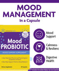 InnovixLabs Mood Probiotic 60 Capsules Lactobacillus helveticus Rosell 52ND Bifidobacterium longum Rosell 175 1st Probiotic Formula Clinically Studied for Mood Support Probiotics for Men Women