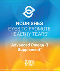 TheraTears 1200mg Omega 3 Supplement for Eye Nutrition Organic Flaxseed Triglyceride Fish Oil and Vitamin E 180 Count