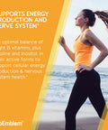 BioEmblem Vitamin BComplex All 8 Active Forms with Methyl Folate Methyl B12 B6 Biotin Plus Choline Inositol Supports Energy Metabolism Brain Heart Health B Vitamin Supplement 90 Capsules