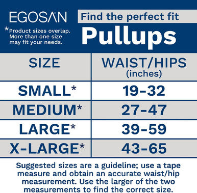 EGOSAN Maxi Incontinence Underwear, Pull Up Style Lightweight Breathable Disposable with Newly Designed Acquisition Layer, Form-Fitting with Maximum Absorbency for Active Men and Women (Medium, 14 ct)
