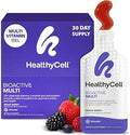 Healthycell Bioactive Daily Liquid Multivitamin for Men and Women 20+ Essential Vitamins Minerals and Antioxidants for Brain Heart Immunity Energy Skin and Hair Support 30 Gel Packs