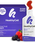 Healthycell Bioactive Daily Liquid Multivitamin for Men and Women 20+ Essential Vitamins Minerals and Antioxidants for Brain Heart Immune Support Skin and Hair Support 14 Gel Packs