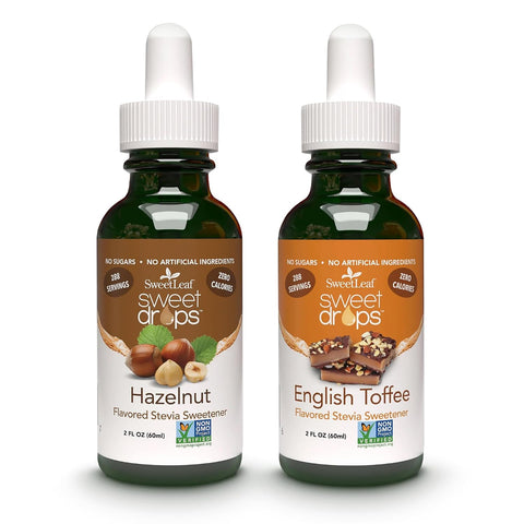 SweetLeaf Sweet Drops Flavored Stevia Liquid Sweetener Organic Extract Zero Calorie Gluten Keto Friendly Non GMO Natural Flavor Sugar Alternative Stevia Clear 2 Fl Oz (Pack of 1)