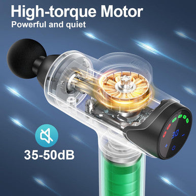 Massage Gun Deep Tissue, Quiet Percussion Muscle Back Neck Head Shoulder Body Hammer Massager For Athletes Pain Relief With 30 Speed Level