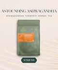 Luxmi Estates Astounding Ashwagandha Root Loose Tea 250g Pack | USDA Organic Herbal Tea For Stress Support | With Turmeric Ginger Lemongrass & More | 125 Cups