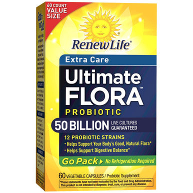 ReLife Ultimate Flora Probiotic Extra Care 50 Billion Go Pack 60 Count