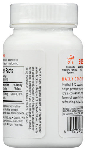 Bulletproof Cool Spearmint Methyl B-12 Lozenges, 60 Count, Supplement For Energy And Nerve Function