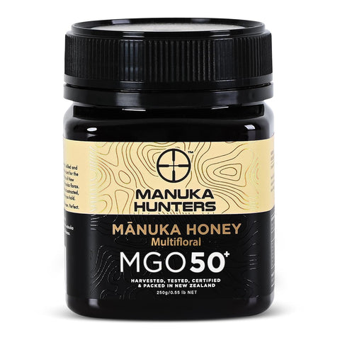 Manuka Hunters UMF 10+/MGO 263+ Certified New Zealand Manuka Honey - 100% Pure Natural Sweetener - Gluten, Dairy Free - Ideal for Tea, Coffee, Smoothies, and Baking - Sustainable - 8.8oz/250g Jar