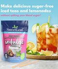 Sweetleaf Indulge Powder Sugar Replacement - All-Purpose Allulose and Monk Fruit Sweetener Blend with Inulin and Stevia Zero-Calorie Sugar Substitute Sugar- Baking Supplies 16 Oz