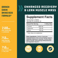 Natures Craft Branch Chain Amino Acids Supplement - Vegan BCAA Tablets Post Workout Muscle Recovery and Muscle Growth Support - Branched Chain Amino Acids Supplement for Men and Womens Workout Recovery 60 Count