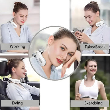 Cbdywvr Vitality Magic Pro 2.0 Neck Massager2025 Upgraded 4-Head Magic Pro 2.0 Neck MassageWith 6 Vibration Modes & 15 Intensity LevelsPromote Muscle Relaxation (White)