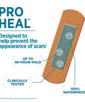 Band-Aid Brand Pro Heal Adhesive Bandages With Hydrocolloid Gel Pad, Clinically Tested Waterproof Bandages, Better Healing Of Minor Wounds, Sterile First Aid Bandages, All One Size, 10 Ct