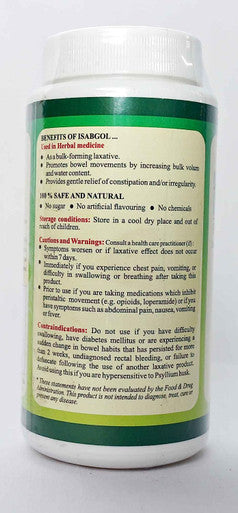 Ayur365 Pure Psyllium husk Unflavoured & Sugar-Free For Gentle Relief of Irregularity 100g, 29 Doses & Four Weeks Supply