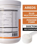 Viteyes AREDS 2 Powder Multivitamin Macular Protection Alternative to AREDS 2 chewables No Pills AREDS 2 Drink Eye Vitamins Natural Orange Flavor 90 Scoops 531 g