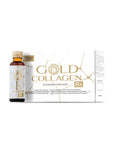 GOLD COLLAGEN RX Collagen Supplements for Women & Men for Hair Skin Firmess Weight Loss with 12500mg Marine Collagen 100mg Hyaluronic Acid Vitamin C E B6 Biotin Iodine & More 1 Pack 10x50ml