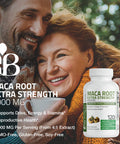 Bronson Maca Root Extra Strength 4000 MG , Lepidium Meyenii - Non-GMO, 120 Vegetarian Capsules