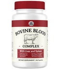 Left Coast Performance Grass Fed Bovine Blood and Beef Liver Supplement 100% Grass Fed New Zealand Pasture Raised Beef Organs - Natural Blood Builder Non GMO Freeze Dried 180 Capsules
