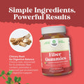 Natures Craft Tasty Prebiotic Fiber Gummies for Adults - High Fiber Supplement Gummies Vitamins for Adults with Prebiotic Soluble Chicory Root for Immunity and Digestive Support - Non GMO Vegan Halal 60 Count