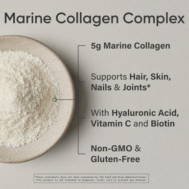Sports Research Collagen Beauty Complex With Hyaluronic Acid, Vitamin C + Biotin Pescatarian, Keto Certified & Non-Gmo Verified - Unflavored (30 Servings)