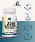 Amazing Herbs Whole Spectrum Black Seed Ultimate, Vegetarian Capsules - Olive Leaf & Garlic Extracts Plus Ginger & Cayenne, Gluten Free, Non Gmo, Vegan - 100 Count
