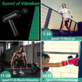 Cholas Massage Gun, Muscle Therapy Gun For Athletes, Deep Tissue Percussion Body Muscle Massager With 30 Adjustable Speeds, 6 Types Of Massage Heads, Handheld Massager For Neck Back Pain Relief