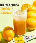 Teazen Lemon Kombucha Tea Hydration Drink Mix Sugar Live Probiotics & Prebiotics 30 Sticks 5.29oz