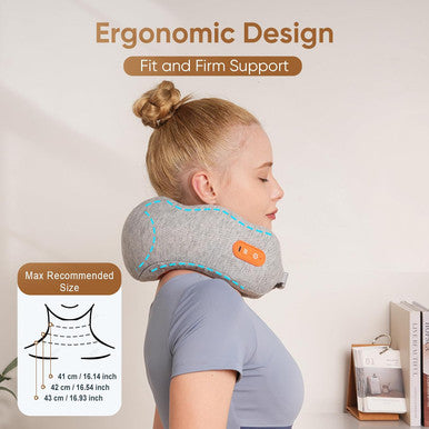 Howdy Neck Massager With Heat, Heated Neck Massager Pillow For Deep Tissue Relax, Portable Neck Massage Pillow For Women Men Traveling