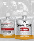 Rich Piana 5% Nutrition Snack Time | Squeezable Protein Ss | High Protein Snack Pouches | Convenient, Real Food Protein from Peanuts & Egg Whites | 10-Count (Peanut Butter)