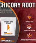 BulkSupplements Chicory Extract Powder - Fiber Supplement - Chicory Root Fiber Powder - Chicory Root Powder - Gut Health Powder - Prebiotic Fiber Powder (100 Grams - 3.5 oz)
